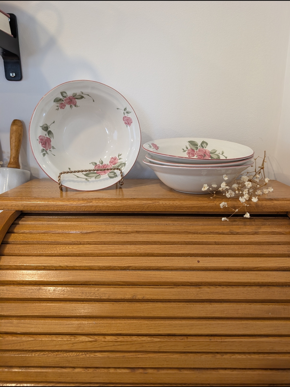 Vintage Gibson Housewares Roseland Soup/Salad Bowls - Set of 4